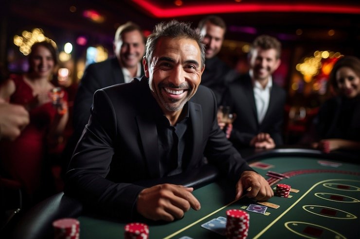 Live dealer conducting Andar Bahar card game at sumo slot studio